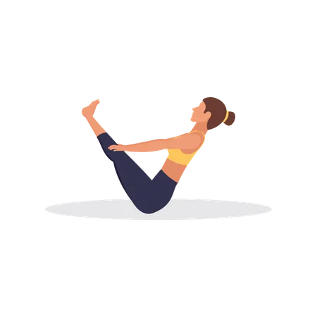 Yoga Flat Illustration In This Design You Can See How Technology Connect To Each Other Each File Comes With A Project In Which You Can Easily Change Colors And More Illustration