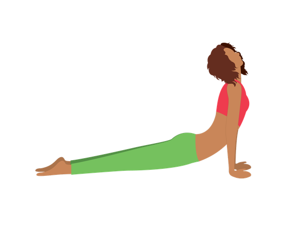 Fitness girl doing sarvangasana  Illustration