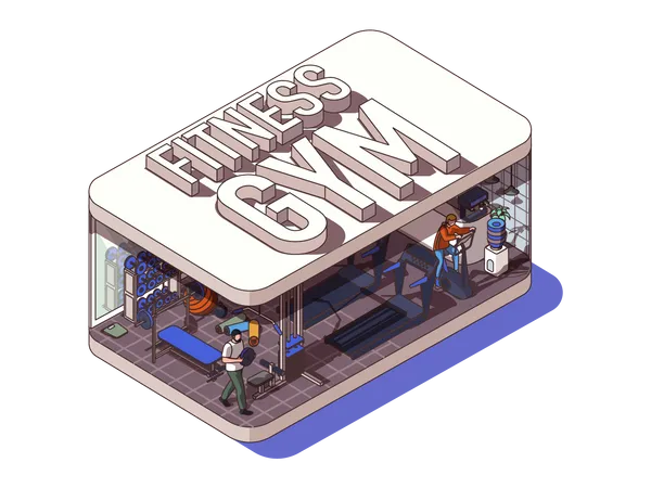 Fitness Gym  Illustration