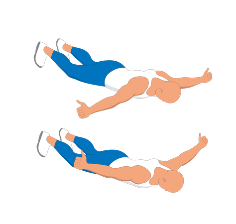 Homem de fitness fazendo exercícios abdominais internos  Illustration