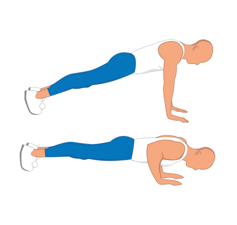 Fitness man doing normal push up  Illustration