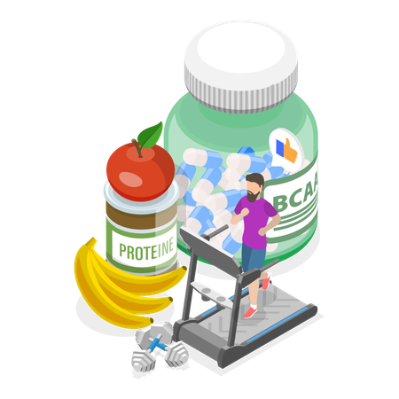 Fitness Nutrition  Illustration