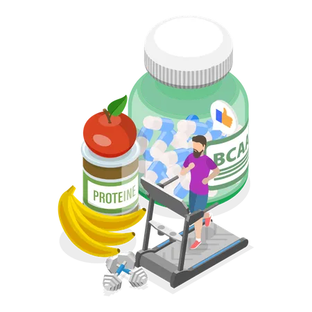 Fitness Nutrition  Illustration