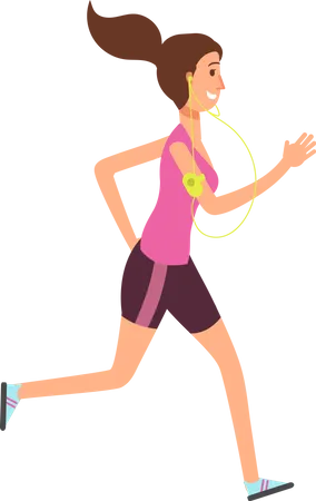 Conjunto de personajes de dibujos animados vectoriales de personas fitness. Los atletas femeninos y masculinos hacen ejercicios con equipamiento deportivo. Ejercicio deportivo fitness para ilustración corporal.  Ilustración