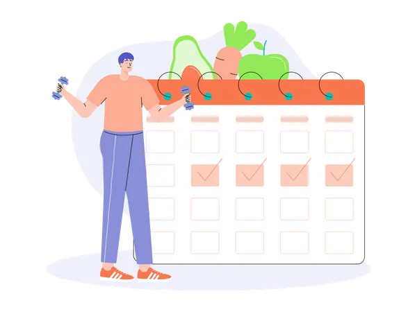 Fitness plan  Illustration