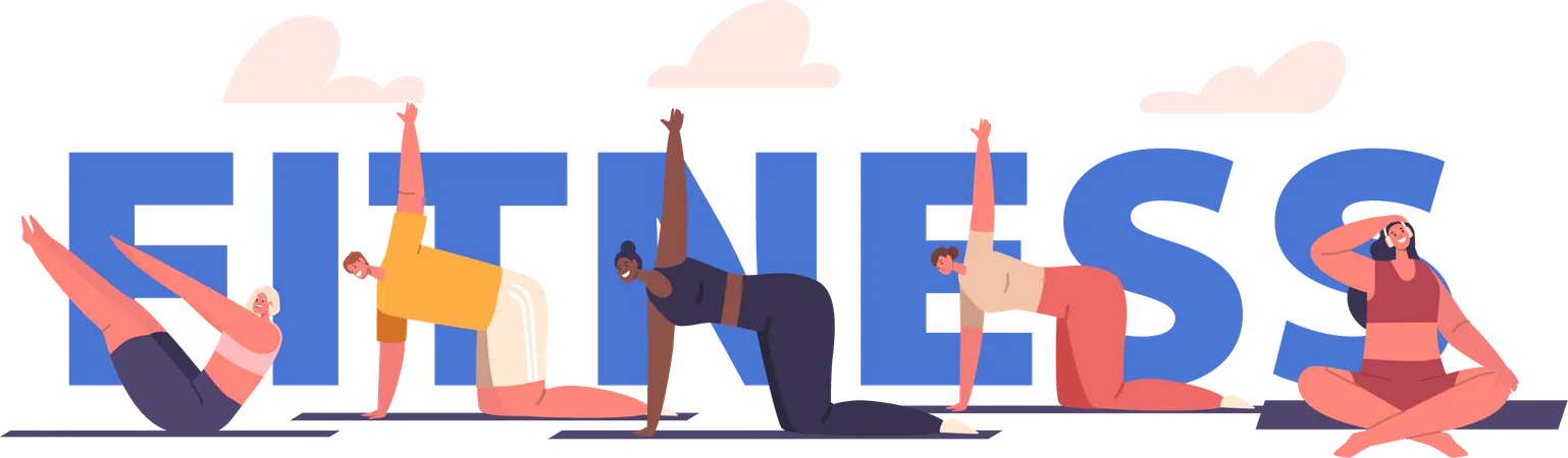 Fitness State Of Physical Well-being  イラスト