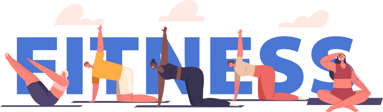 Fitness State Of Physical Well-being  Illustration