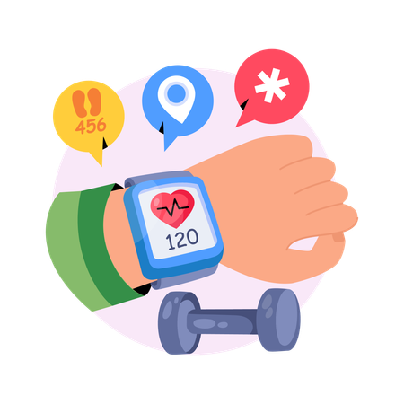 Fitness tracker  Illustration