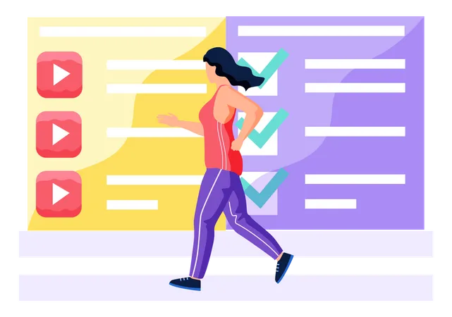 Fitness video  Illustration