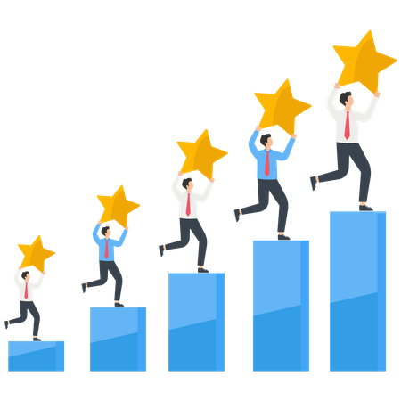 Five Star Business Investment  Illustration