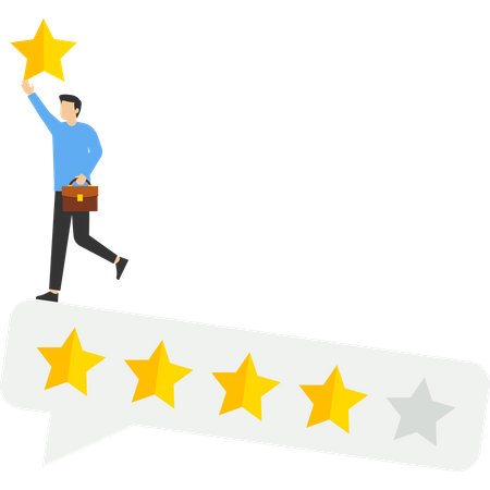 Five star rating  Illustration