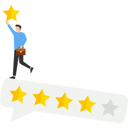 Five star rating  Illustration