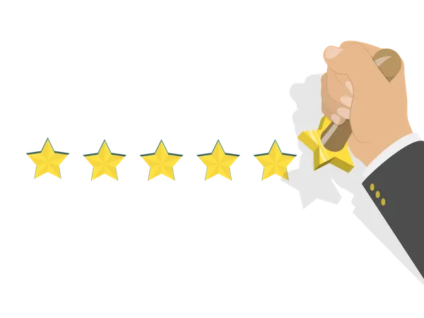 Five star rating  Illustration