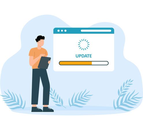Fix System Update Change New Version  Illustration