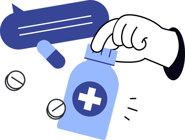 Flacon de médicament  Illustration
