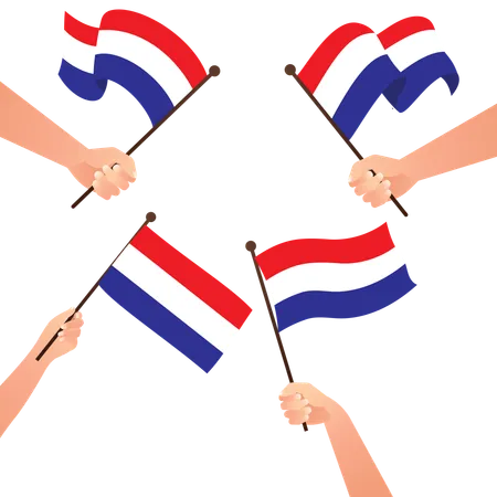 Flag of dutch  Ilustração