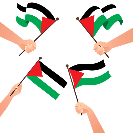 Flag of palestine  Illustration