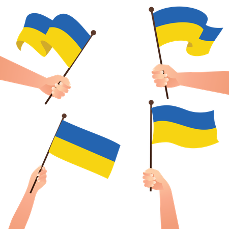 Flag of ukraine  Illustration