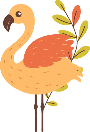 Flamingo fofo  Ilustração