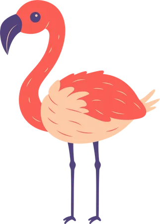 Flamingo fofo  Ilustração