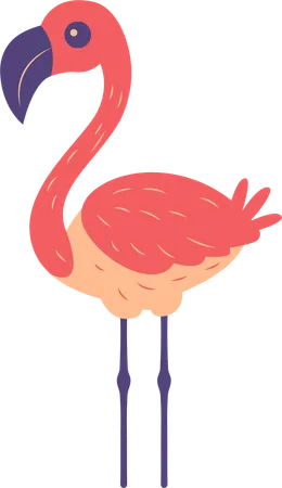 Flamingo fofo  Ilustração