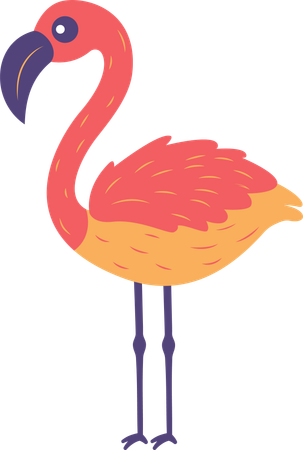 Flamingo fofo  Ilustração