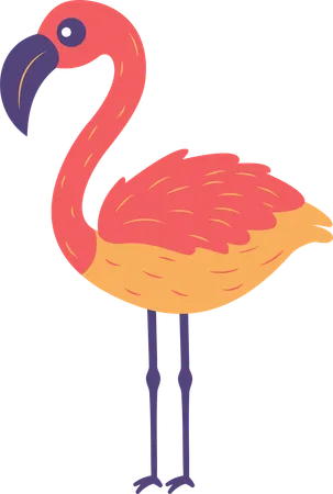 Flamingo fofo  Ilustração