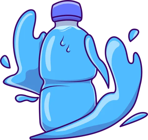 Flasche Wasser  Illustration