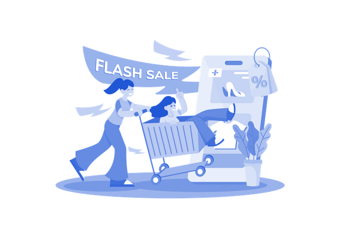 Flash Sale  Illustration