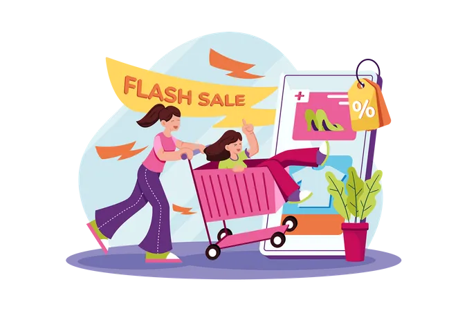 Flash Sale  Illustration