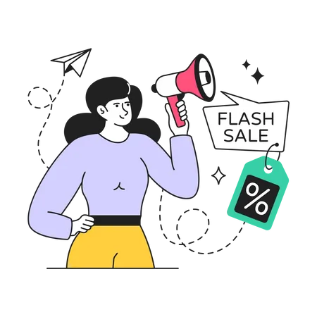 Flash Sale  Illustration