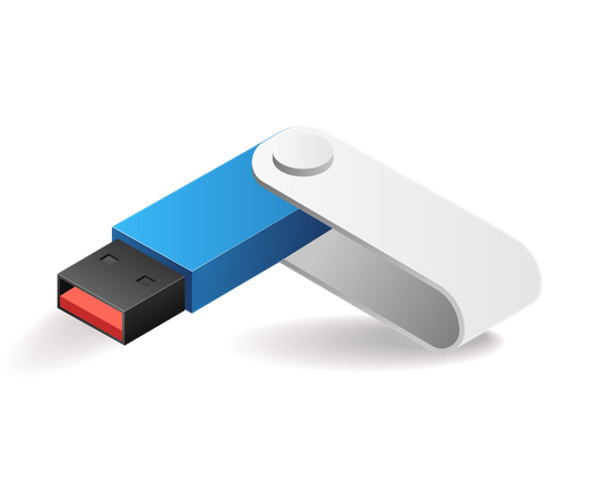 Flashdisk para armazenar dados  Ilustração