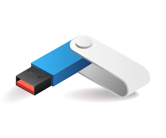 Flashdisk to store data  Illustration