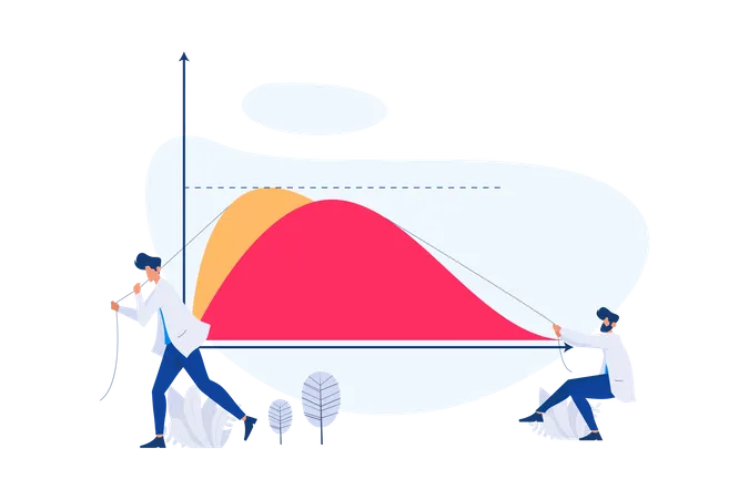 Flatten the Curve  Illustration