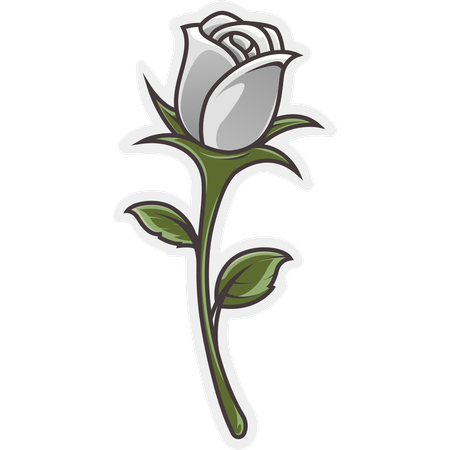 Une rose  Illustration