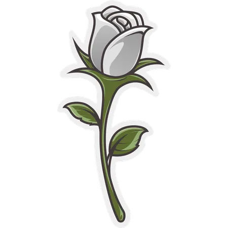 Une rose  Illustration