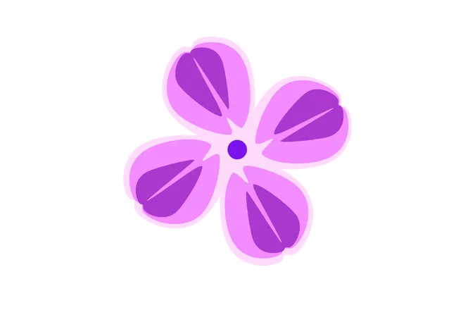 Fleur d'orchidée violette  Illustration