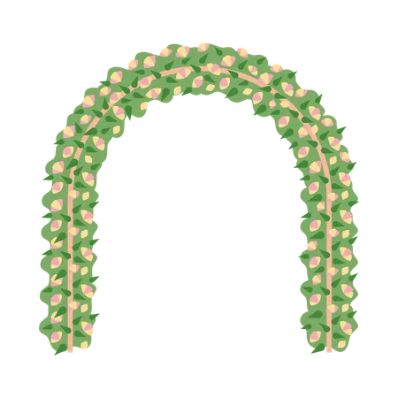 Arc de fleurs  Illustration