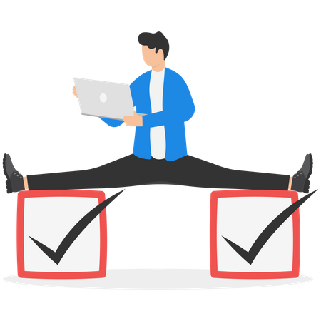 Flexible working time  Illustration