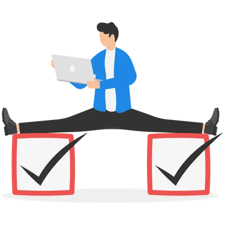 Flexible working time  Illustration