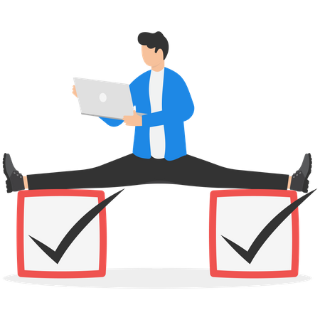Flexible working time  일러스트레이션
