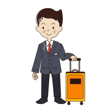 Flight attendant Illustration