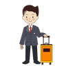 illustration flight attendant