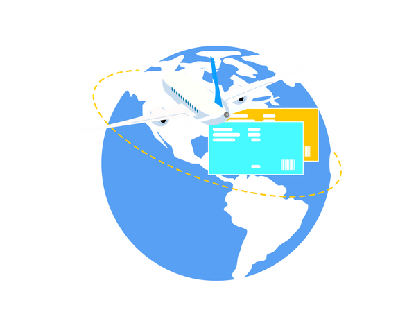 Flight booking  Illustration