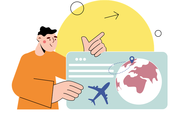 Flight Booking Platforms  Illustration