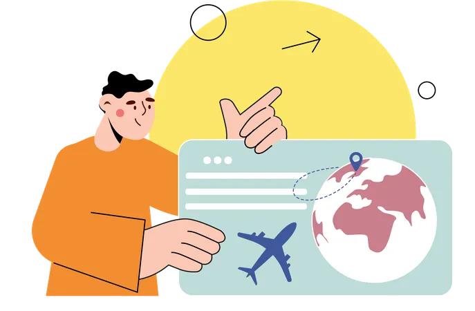 Flight Booking Platforms  Illustration