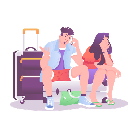 Flight Delay  Illustration