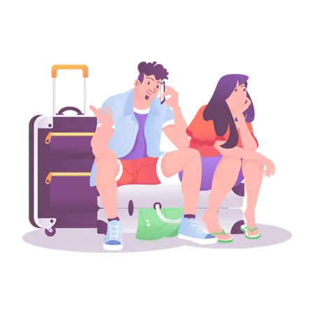 Flight Delay  Illustration