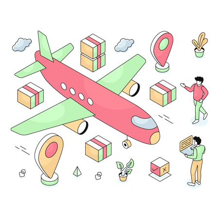 Flight delivery  Illustration