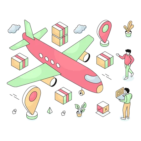 Flight delivery  Illustration